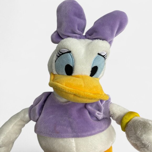 Disney DAISY DUCK Plush 16" Stuffed Animal Toy Doll Purple Outfit & Bow - Picture 1 of 9